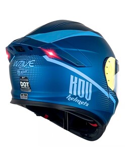 Foto 3 | Foto 3 | Casco Kov Abatible Moto Thunder Waves Azul Con Luz Led Dot