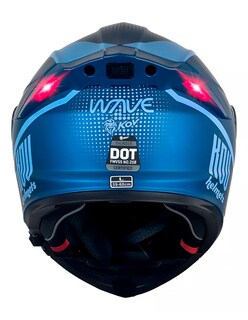 Foto 4 | Foto 4 | Casco Kov Abatible Moto Thunder Waves Azul Con Luz Led Dot