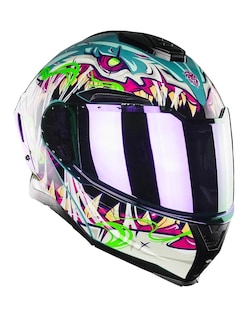 Foto 1 | Foto 1 | Casco Abatible De Moto Kov Apolo Skualo Azul Cetificado Dot