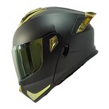 Casco Moto Abatible Mate Certificado Fury Talla Xl Con Led