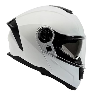 Foto 2 | Foto 2 | Casco Moto Abatible Certificado Dot Blanco Gafas Talla M