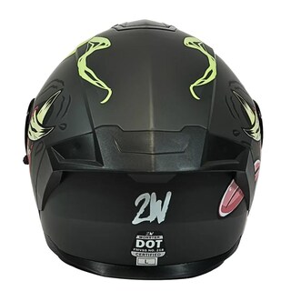 Foto 3 | Foto 3 | Casco Moto Abatible Mate Certificado Monster Talla Xl Gafas