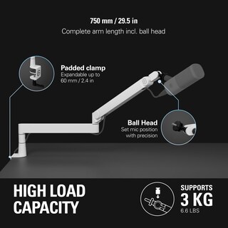 Foto 4 | Foto 4 | Brazo para Micrófono Elgato Wave Mic Arm Pro Blanco- Venta Internacional