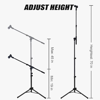 Foto 2 | Foto 2 | Soporte Para Micrófono Gleam Tripod Boom Arm Con Bolsa De Transporte - Venta Internacional.