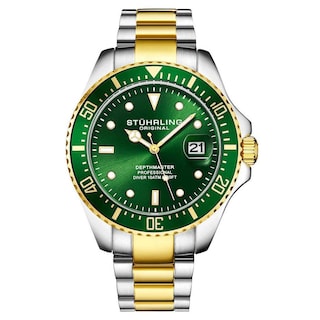 Foto 1 | Foto 1 | Reloj Stührling Mx Cuarzo Aquadiver Victory 3950 42 mm color Verde con Plateado