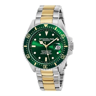 Foto 3 | Foto 3 | Reloj Stührling Mx Cuarzo Aquadiver Victory 3950 42 mm color Verde con Plateado