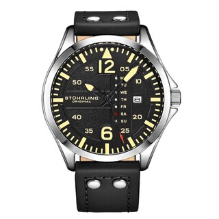 Foto 1 | Foto 1 | Reloj Stührling Mx Cuarzo Aviator3916 51 mm color Negro