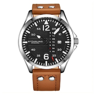 Foto 1 | Foto 1 | Reloj Stührling Mx Cuarzo Aviator3916 51mm color Café