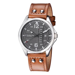 Foto 3 | Foto 3 | Reloj Stührling Mx Cuarzo Aviator3916 51mm color Café