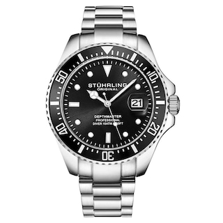 Foto 1 | Foto 1 | Reloj Stührling Mx Cuarzo Aquadiver Victory 3950 42 mm color Plateado