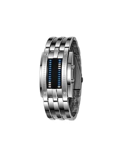 Foto 1 | Foto 1 | Reloj Led Bluelander Binario color Plata de Acero Inoxidable Impermeable 30 Metros para Hombre
