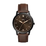 Reloj de Pulso Fossil The Minimalist 3H Negro para Caballero