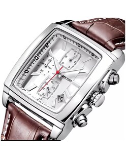 Foto 2 | Foto 2 | Reloj Megir Para Hombre Cuadrado Metalico