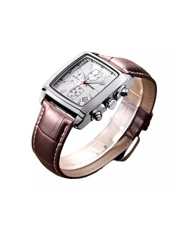 Foto 3 | Foto 3 | Reloj Megir Para Hombre Cuadrado Metalico