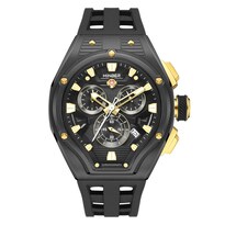 Reloj De Pulsera Minber Hombre M9130g1 Color Black/yellow