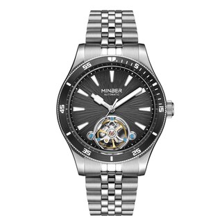 Foto 1 | Foto 1 | Reloj Minber Plateado para Hombre