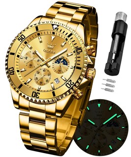 Foto 1 | Foto 1 | Reloj OLEVS de Acero Inoxidable Moon Phase para Hombre - Venta Internacional