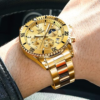 Foto 3 | Foto 3 | Reloj OLEVS de Acero Inoxidable Moon Phase para Hombre - Venta Internacional