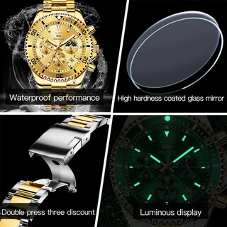 Foto 6 | Foto 6 | Reloj OLEVS de Acero Inoxidable Moon Phase para Hombre - Venta Internacional