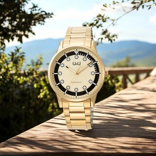 Foto 2 | Foto 2 | Reloj Q&q Q50b-007py Men´s Dorado