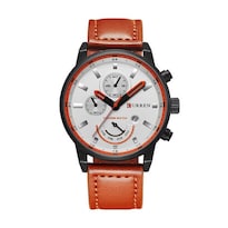 Reloj de Pulsera Curren 8217 KREA9401230223 Caja de Acero Inoxidable Tono Negro y Tablero Beige