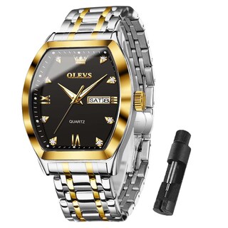 Foto 1 | Foto 1 | Reloj Olevs Square de Acero Inoxidable Resistente al Agua para Hombre - Venta Internacional