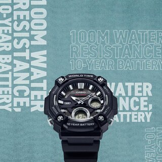 Foto 3 | Foto 3 | Reloj Casio Aeq-120w-1avcf World Time-negro