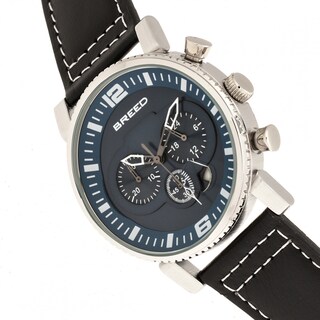 Foto 3 | Foto 3 | Correa De Piel Watch Breed Ryker Chronograph Con Fecha Color Negro Y Azul - Venta Internacional.