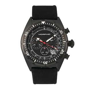 Foto 1 | Foto 1 | Reloj: Correa De Cuero Trenzado Con Cronógrafo De La Serie Morphic M53 - Venta Internacional.