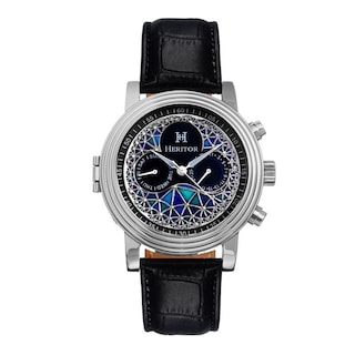 Foto 7 | Foto 7 | Reloj Heritor Automatic Legacy - Correa De Piel Con Fecha Y Día Color Dorado Y Negro - Venta Internacional.