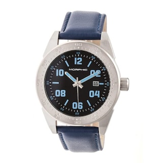 Foto 1 | Foto 1 | Reloj Morphic M63 Series Correa De Piel Con Fecha Para Hombre Color Negro Y Azul - Venta Internacional.