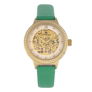 Foto 1 | Foto 1 | Reloj Empress Alice Empem3203 Fregona Automática Skeleton Color Verde - Venta Internacional.
