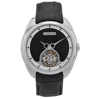 Foto 1 | Foto 1 | Reloj Heritor Automático Romano Semi-esqueleto Plata/negro