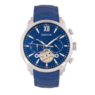 Foto 1 | Foto 1 | Reloj Heritor Arthur Automático Para Hombre Correa De Cuero Azul