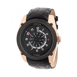 Foto 1 | Foto 1 | Reloj Heritor Automático Daniels Semi-skeleton Cuero Oro Rosa