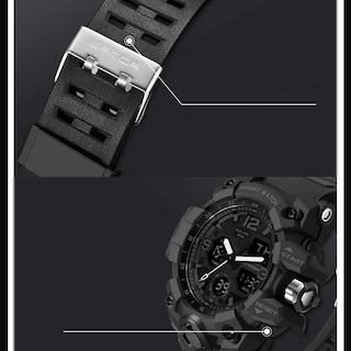 Foto 4 | Foto 4 | Reloj De Hombre Digital Analogo Deportivo Impermeable Negro