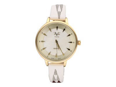 Foto 1 | Foto 1 | Reloj de Pulso V1969 color Dorado/Blanco para Mujer