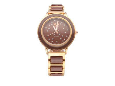 Foto 1 | Foto 1 | Reloj de Pulso V1969 color Rosa/Dorado para Mujer