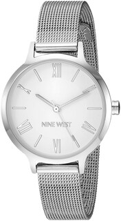 Foto 1 | Foto 1 | Brazalete de Malla Watch Nine West Plateado para Mujer Caja de 31 mm - Venta Internacional
