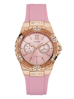 Foto 1 | Foto 1 | Reloj Guess Rosa de Acero Inoxidable con Silicona para Mujer - Venta Internacional