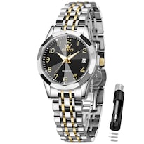 Reloj Olevs Black Acero Inoxidable para Mujer - Venta Internacional