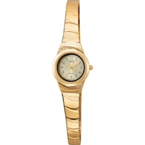 Reloj Q&q C67a-001py Ladies con Circonias Dorado