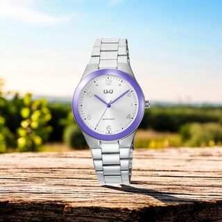 Foto 2 | Foto 2 | Reloj Q&Q Q78B-008PY Gris para Mujer