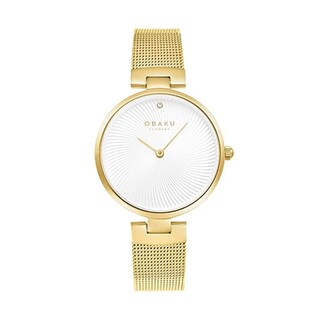 Foto 1 | Foto 1 | Reloj Obaku Denmark V256lxgimg-dd Diamant Clásico-dorado