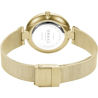 Foto 3 | Foto 3 | Reloj Obaku Denmark V256lxgimg Diamant Con Inscrustación De Diamante Y Chapado-dorado