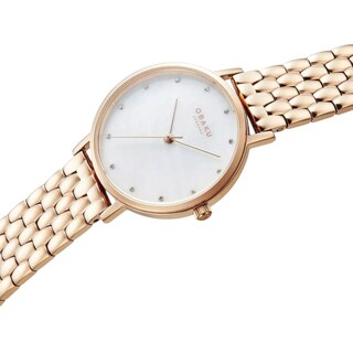 Foto 4 | Foto 4 | Reloj Obaku Denmark V248lxvwsv Brink Lille Perlemor-oro Rosa