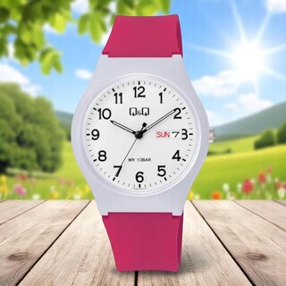 Foto 2 | Foto 2 | Reloj Q&q V39a-001vy Ladies-rosa