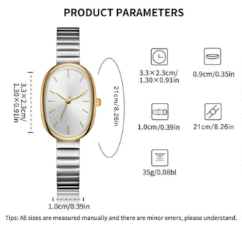 Foto 3 | Foto 3 | Elegante & Atemporal Reloj Xtellar De Cuarzo Para Mujer Dorado Y Plateado