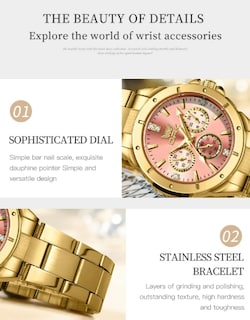 Foto 4 | Foto 4 | Reloj De Pulsera Xtellar Para Mujer, Elegante, Impermeable Y Con Correa Metálica - Perfecto Para Estilo Y Moda