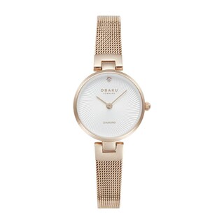 Foto 1 | Foto 1 | Reloj Obaku Denmark V256sxvimv Diamant Petite Rose-acero